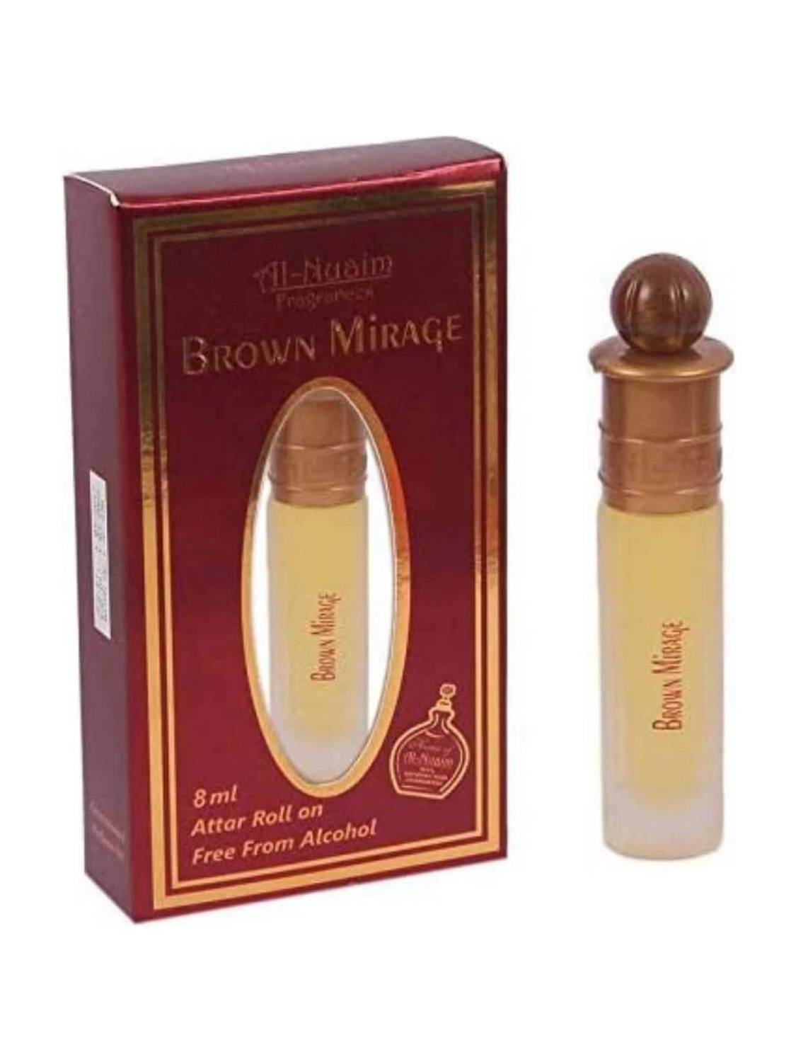 Al-Nuaim Brown Mirage Perfume for Men & Women,8ML Floral Attar