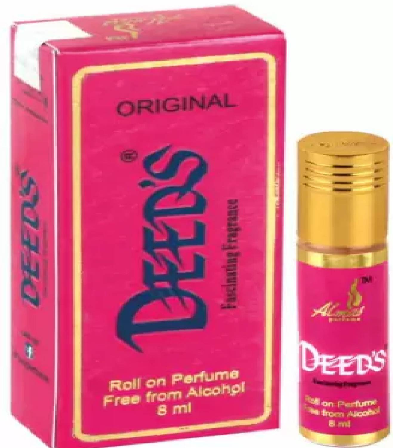 Almas RED | Economy Ittar | Alcohol Free Perfume Oil 8ML Floral Attar (Natural) Floral Attar