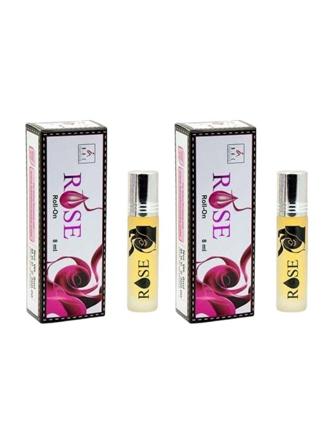 Balaji Rose RollOn 8Ml Pack of 2 Floral Attar