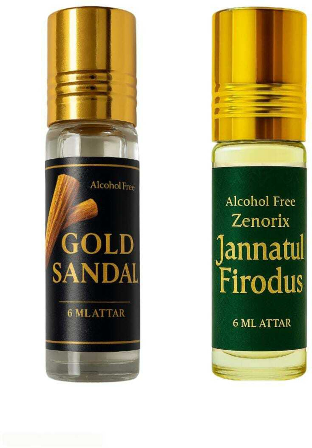 Image of Zenorix Jannatul Firdaus And Sandal Attar Perfume For Men and Women Floral Attar