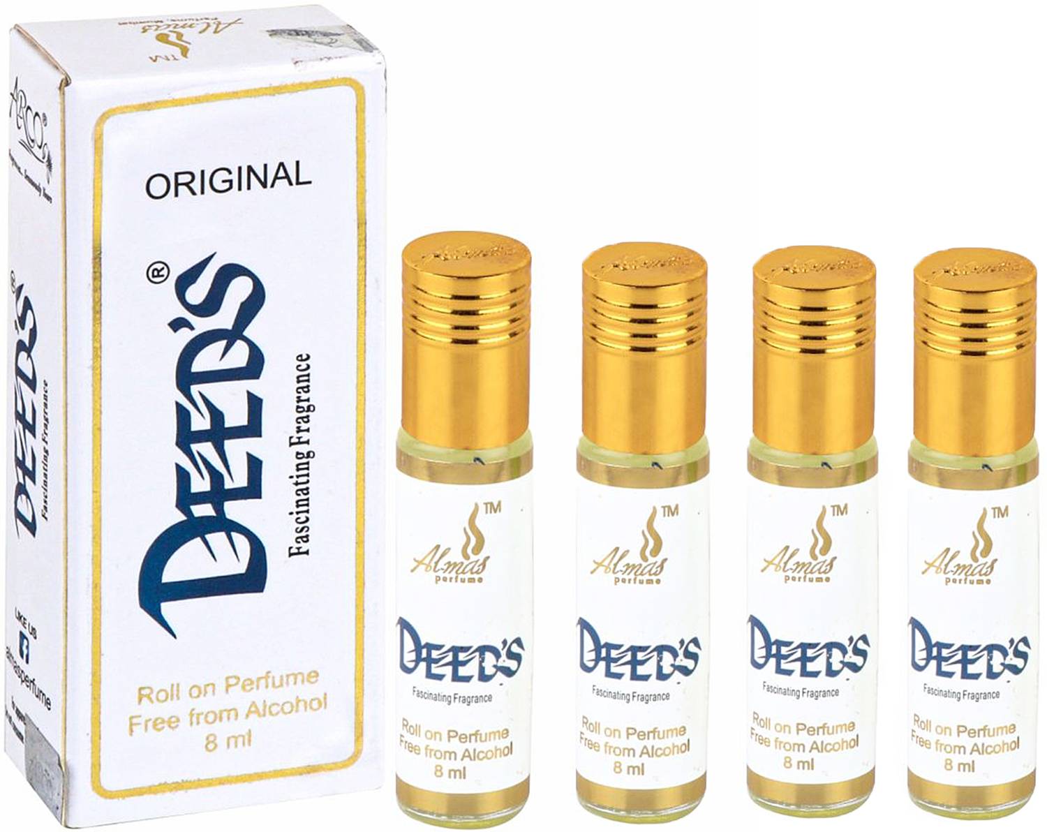 Almas DEEDS Pocket Perfume Pack of Pack of 4 · 32 ml (128 ml total) - Image 1