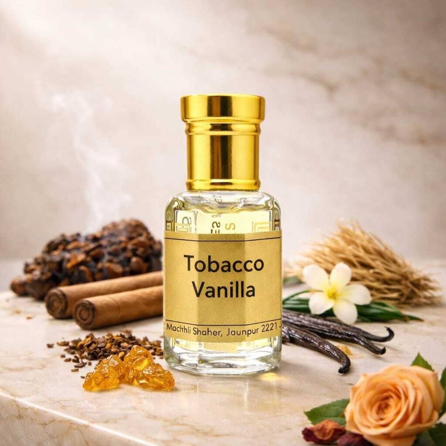 tobacco vanilla attar Ali perfumes Tobacco Vanilla Fresh Spicy Long Lasting Alcohol Free Attar  For Men and Women Herbal Attar Price in India
