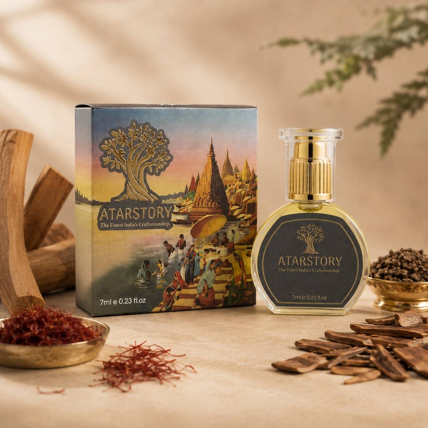 ATARSTORY ® Kesar Chandan Natural Luxury Perfume Ittar Attar for Men & Women Long Lasting Floral Attar