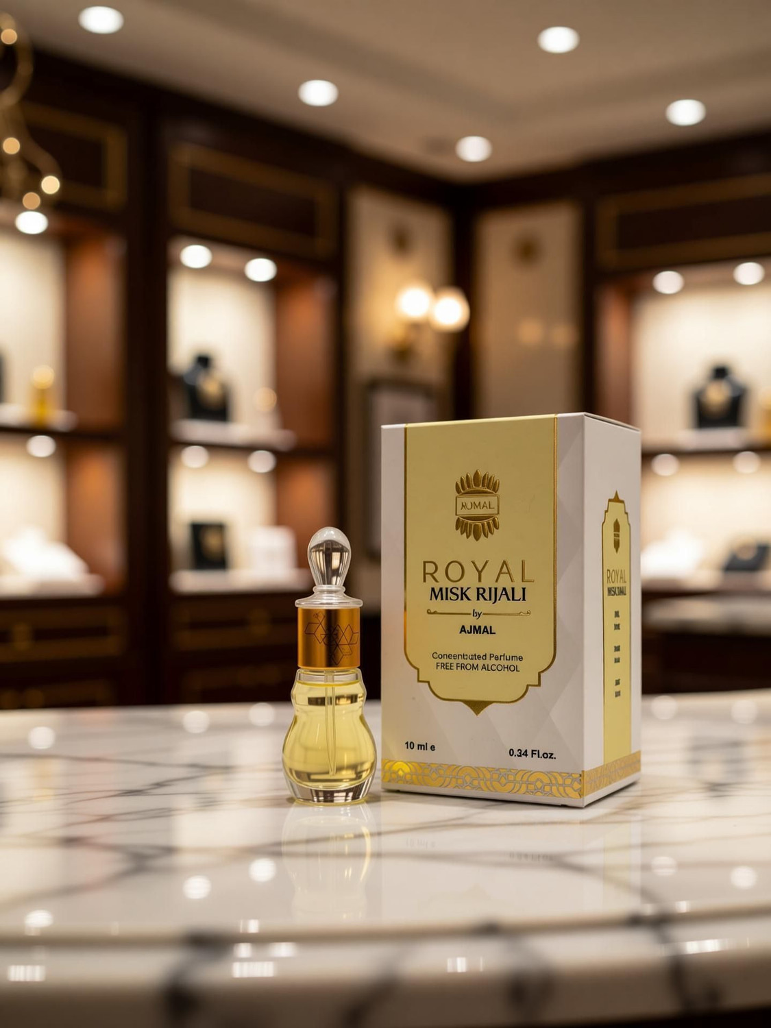 Image of Ajmal Royal Misk Rijali | Musky Fragrance | Long Lasting 10ML For Men & Women Floral Attar