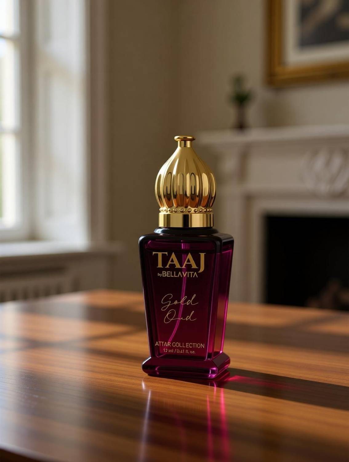 BELLAVITA TAAJ Gold Oud 12ml Attar - Image 2