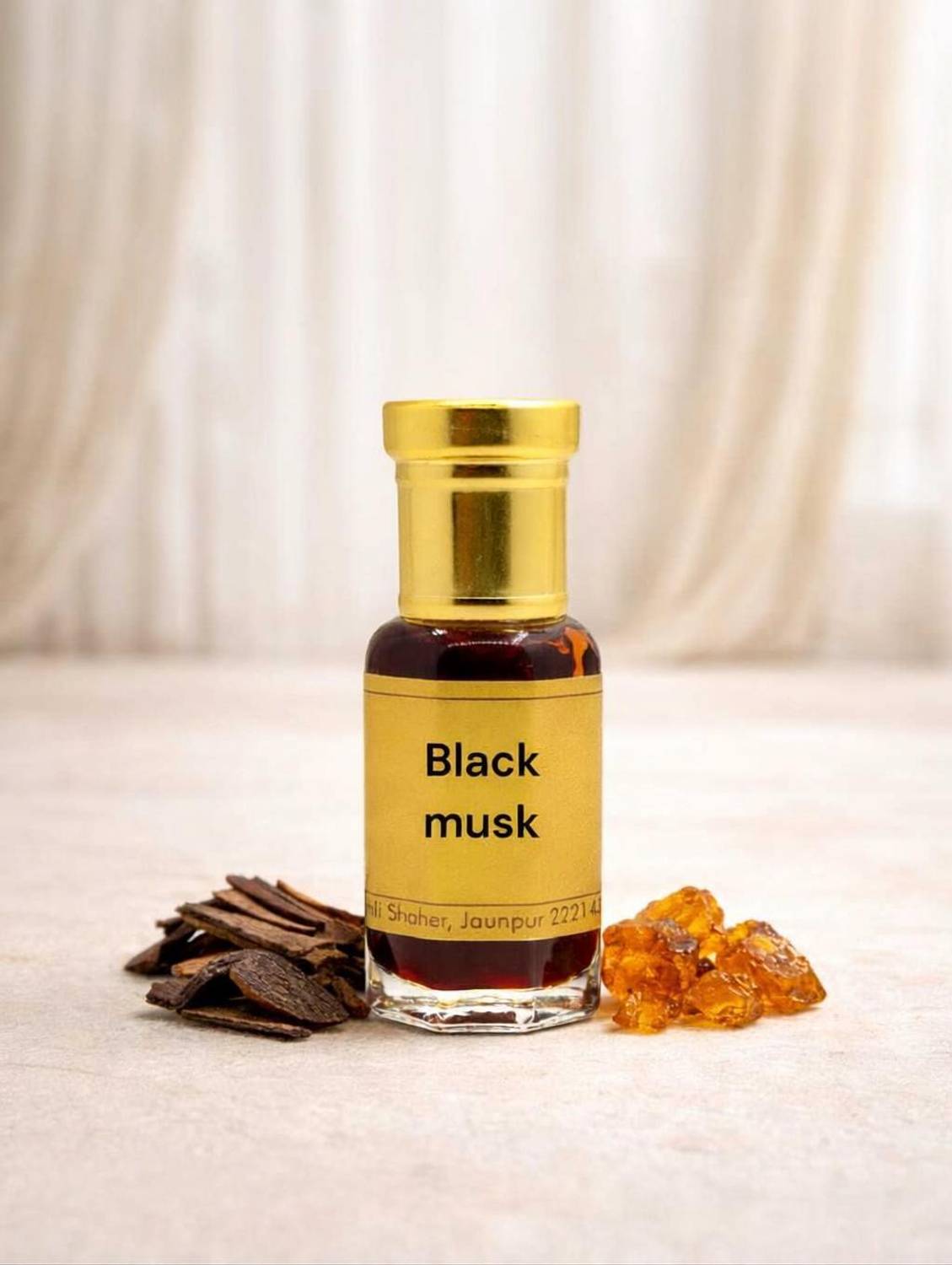 Ali perfumes Black Musk For Men (Musky woody spicy creamy ) Herbal Attar