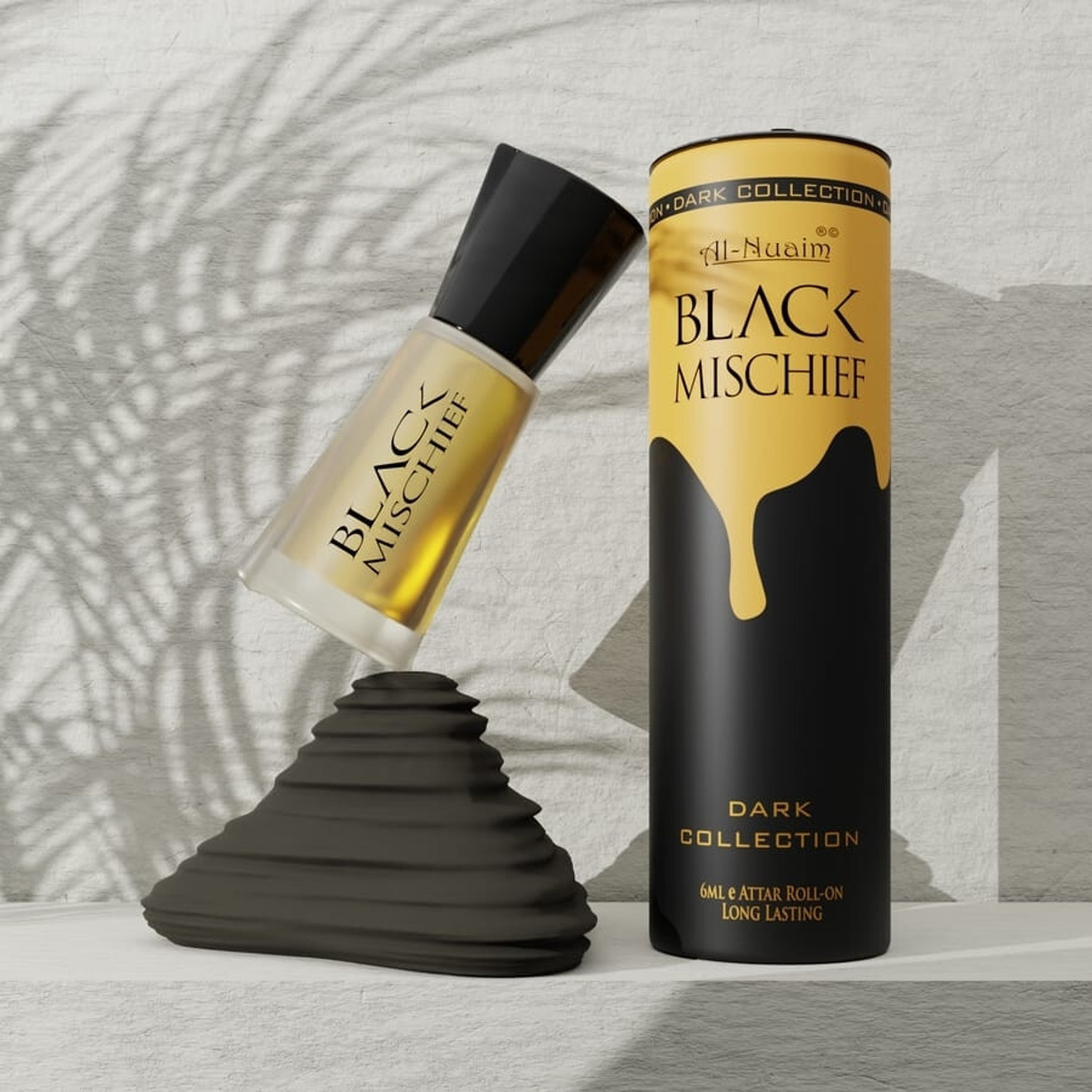 Image of Al Nuaim Brand 100% Original Black Mischief 6Ml Great Fragrance Long-Lasting (Unisex) Floral Attar