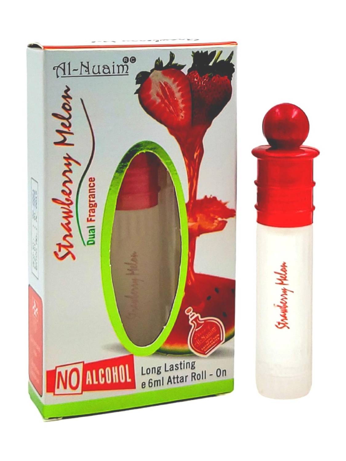 Al-Nuaim Eco series Strawberry Melon Alcohol Free Attar Roll On - 6ml Floral Attar
