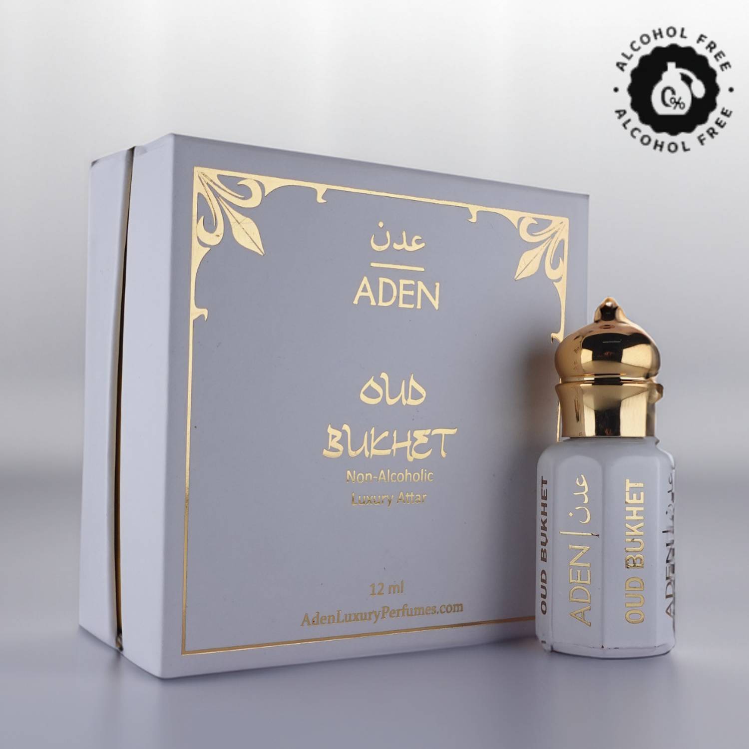 ADEN Oud Bukhet Luxury Attar Perfume | Rose Vanilla Unisex Fragrance | 12ml Floral Attar