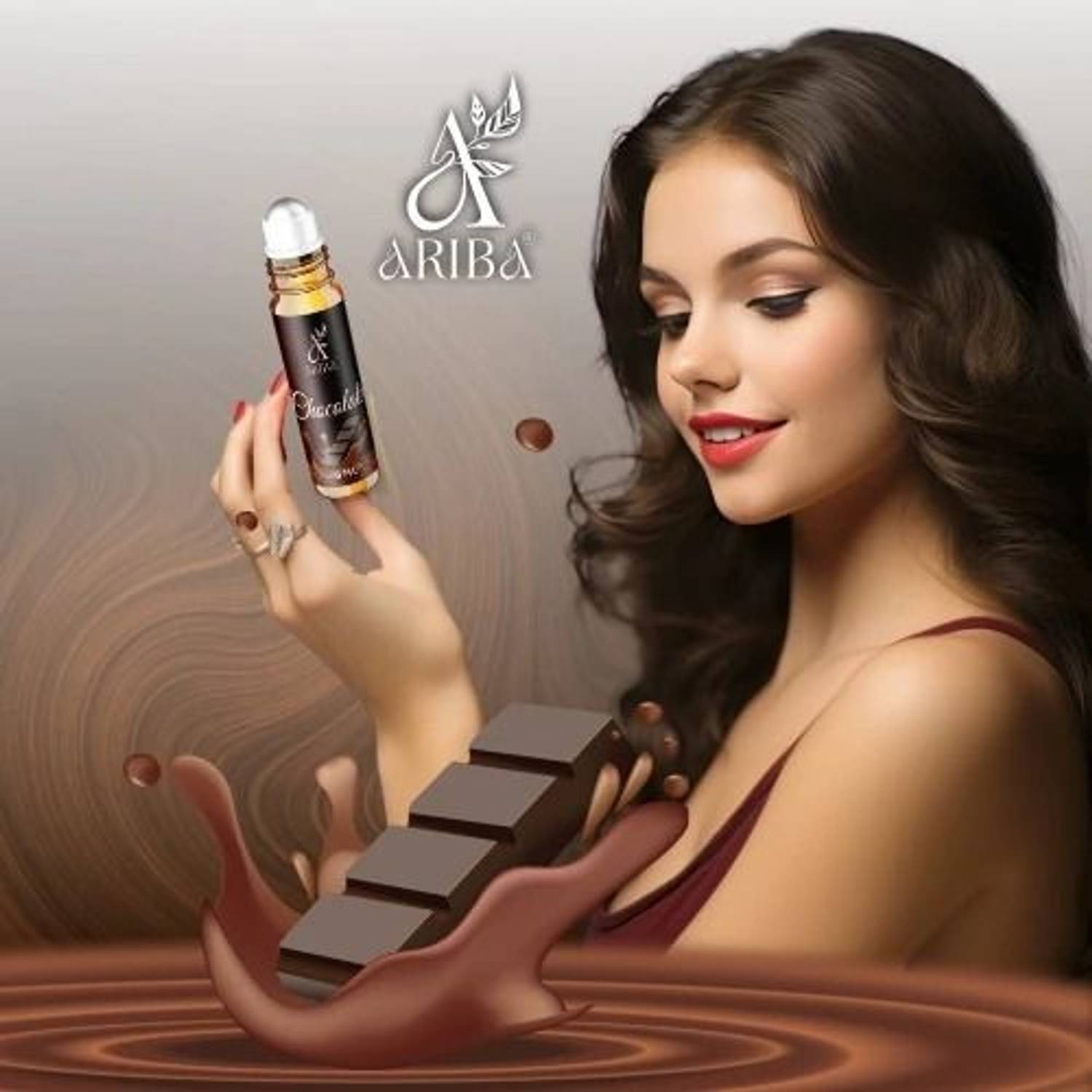 Ariba Chocolate Attar Roll-On Perfume - Image 2