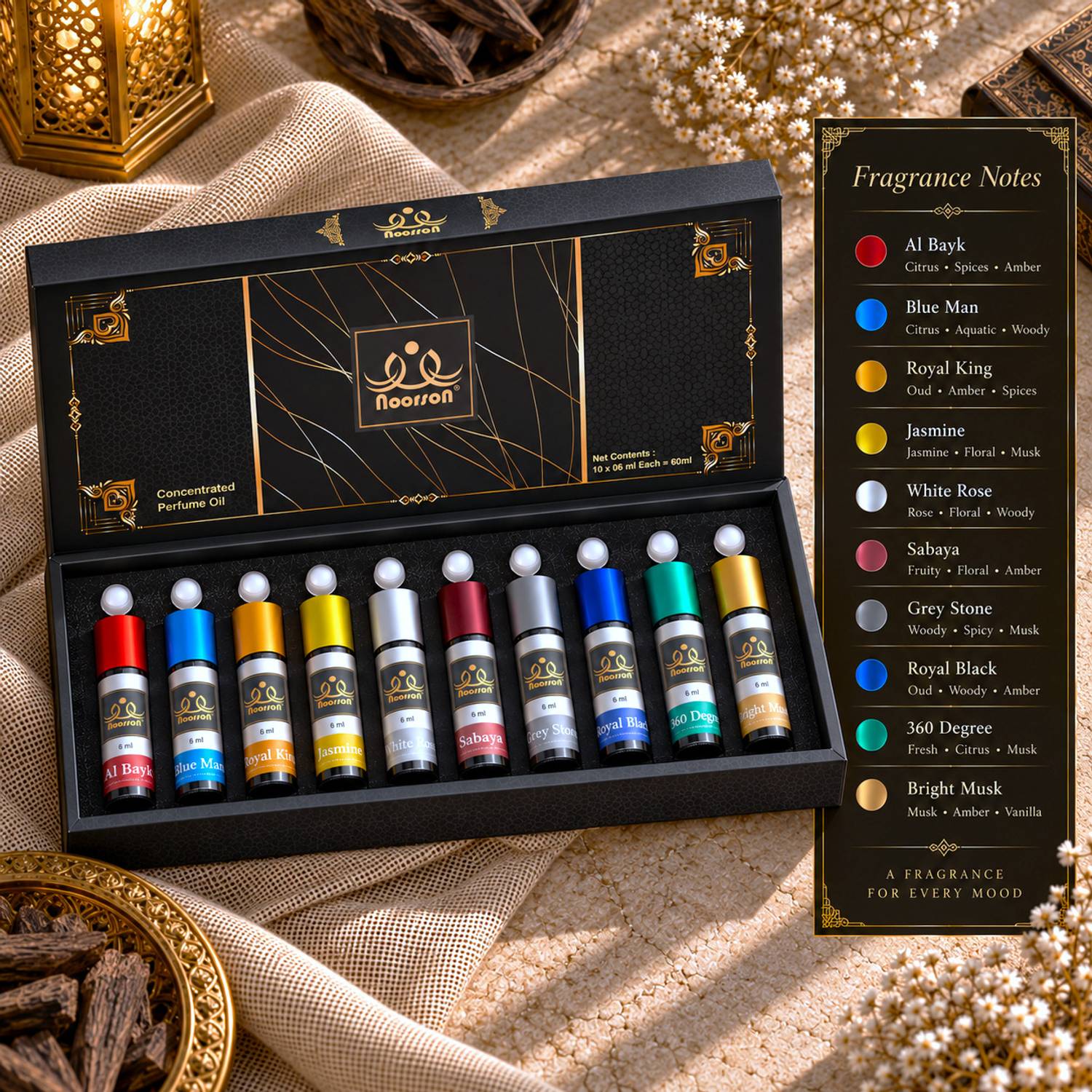 Noorson Ibadat Special Combo Attar Perfume 6ml - Image 2
