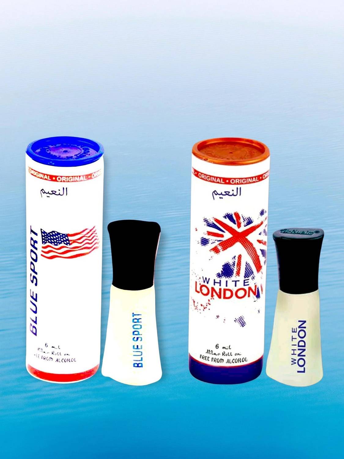 Al-Nuaim Blue Sport & White London Attar Pack of 2 - Image 1