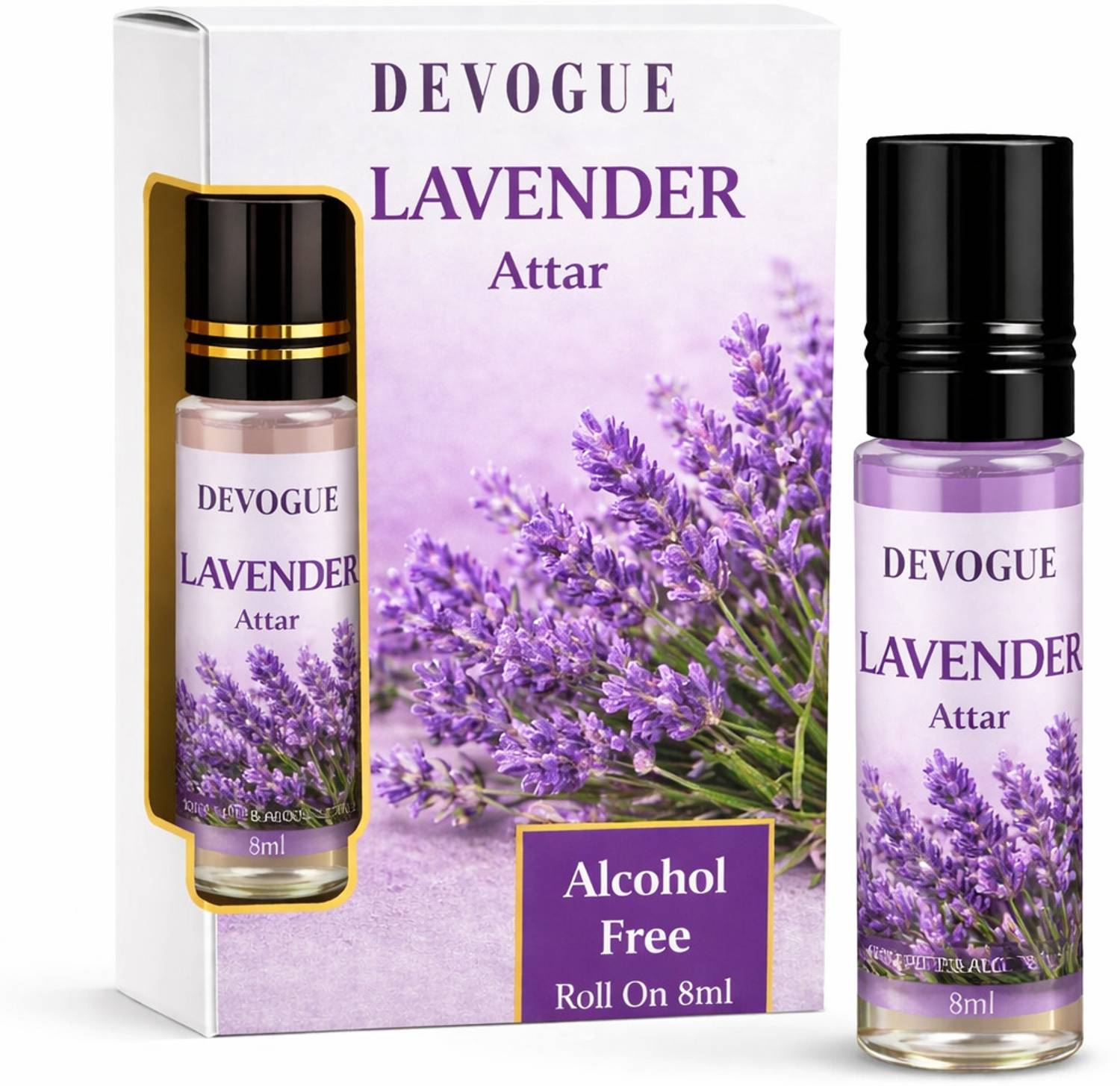 Devogue Lavender Attar 8ml - Image 2