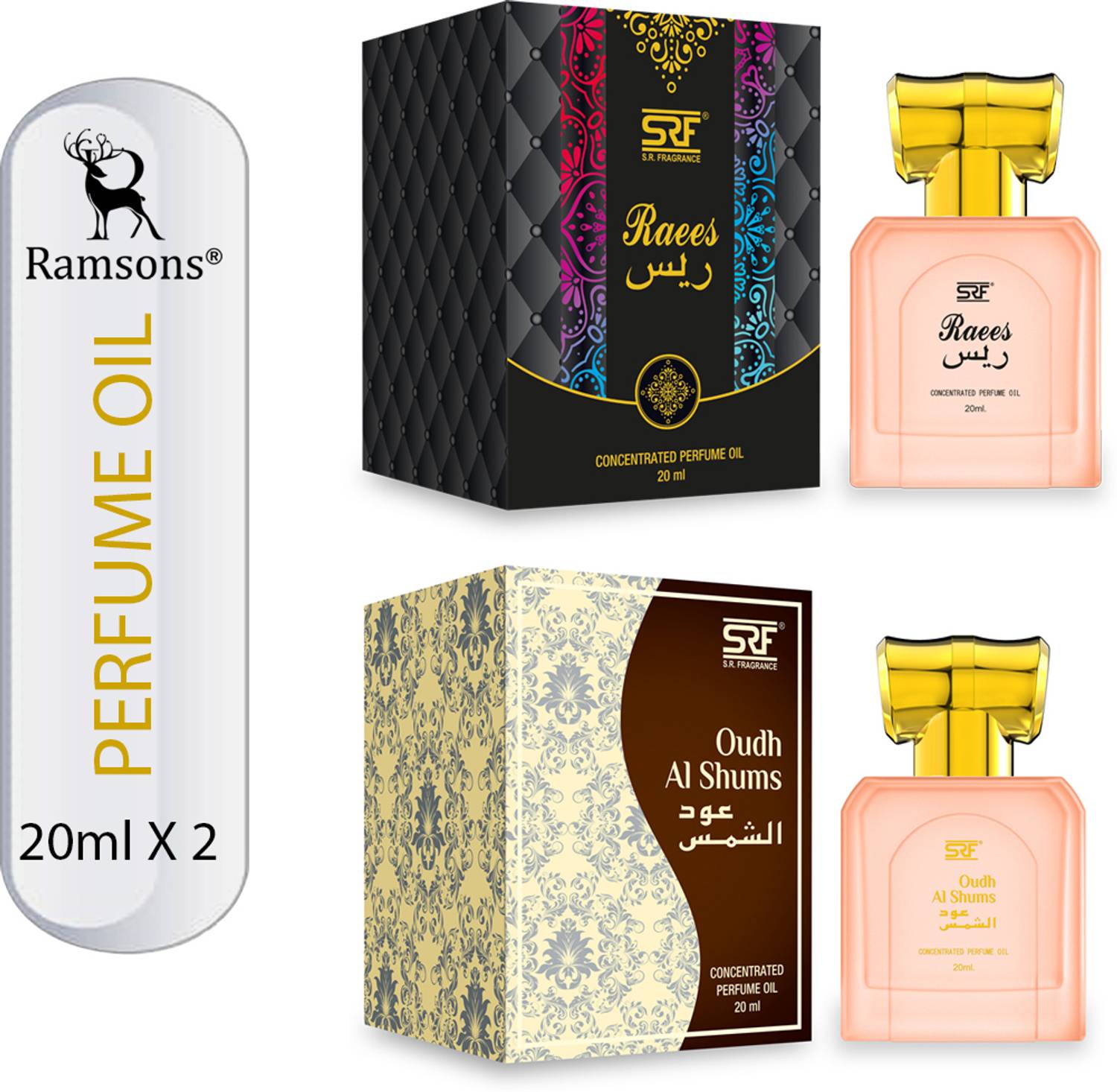 RAMSONS Raees & Oudh Al Shums Perfume Oil Combo - Image 3