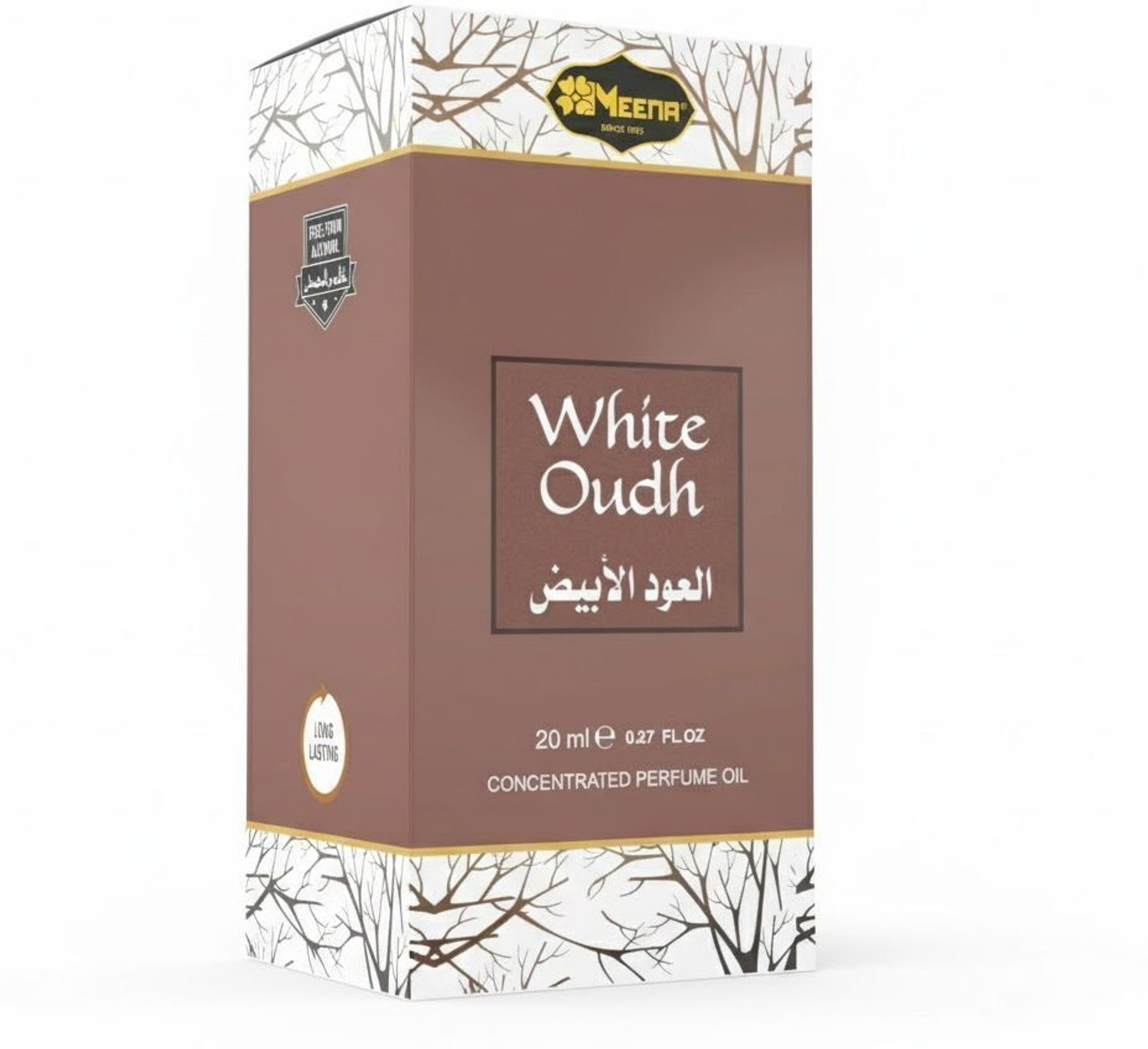 Image of MEENA WHITE OUDH Roll on Attar, Long Lasting Amber Fragrance Floral Attar