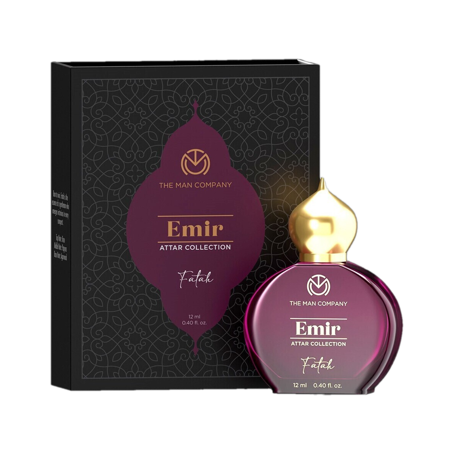 Image of THE MAN COMPANY Alcohol-Free Attar Perfume for Men - Fatah Emir Collection | Long-Lasting Floral Attar