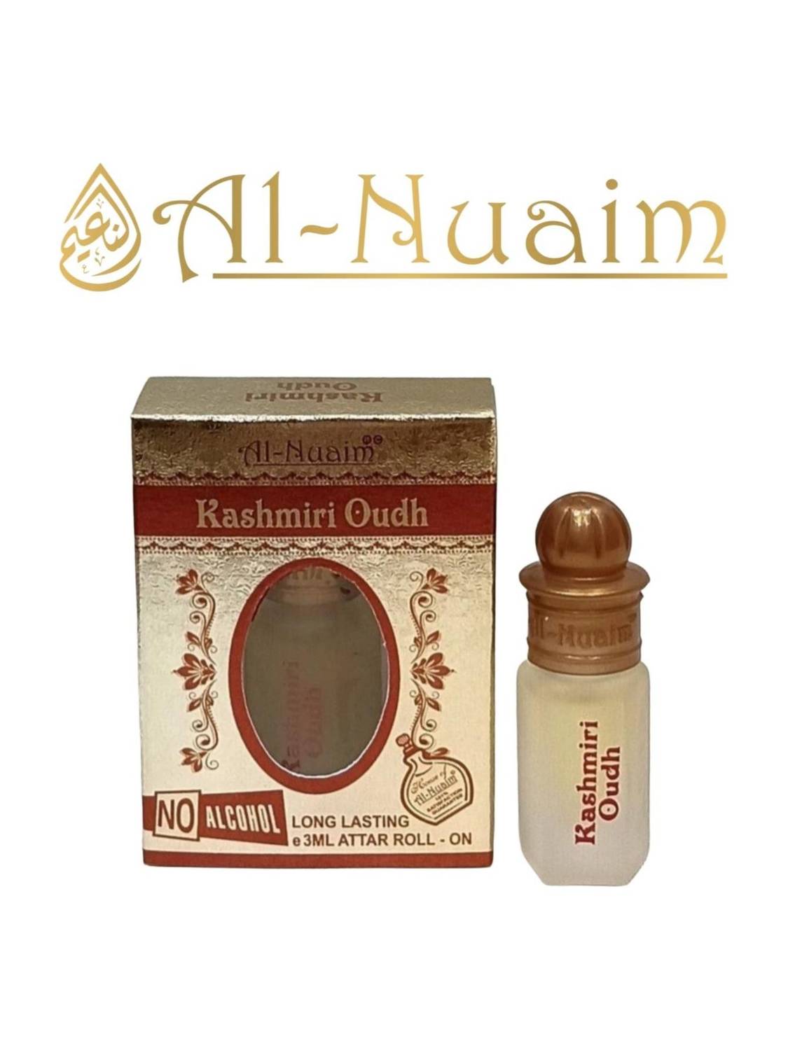 Al-Nuaim Kashmiri Oudh Attar Oil Deep Woody Smoky Rich Long Lasting Premium Aroma Floral Attar
