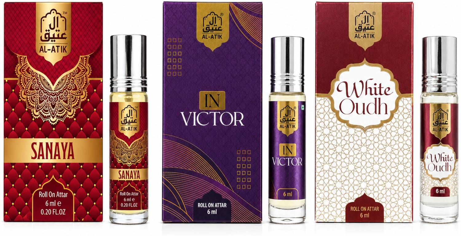 AL-ATIK Sanaya,In Victor & White Oudh Floral Attar