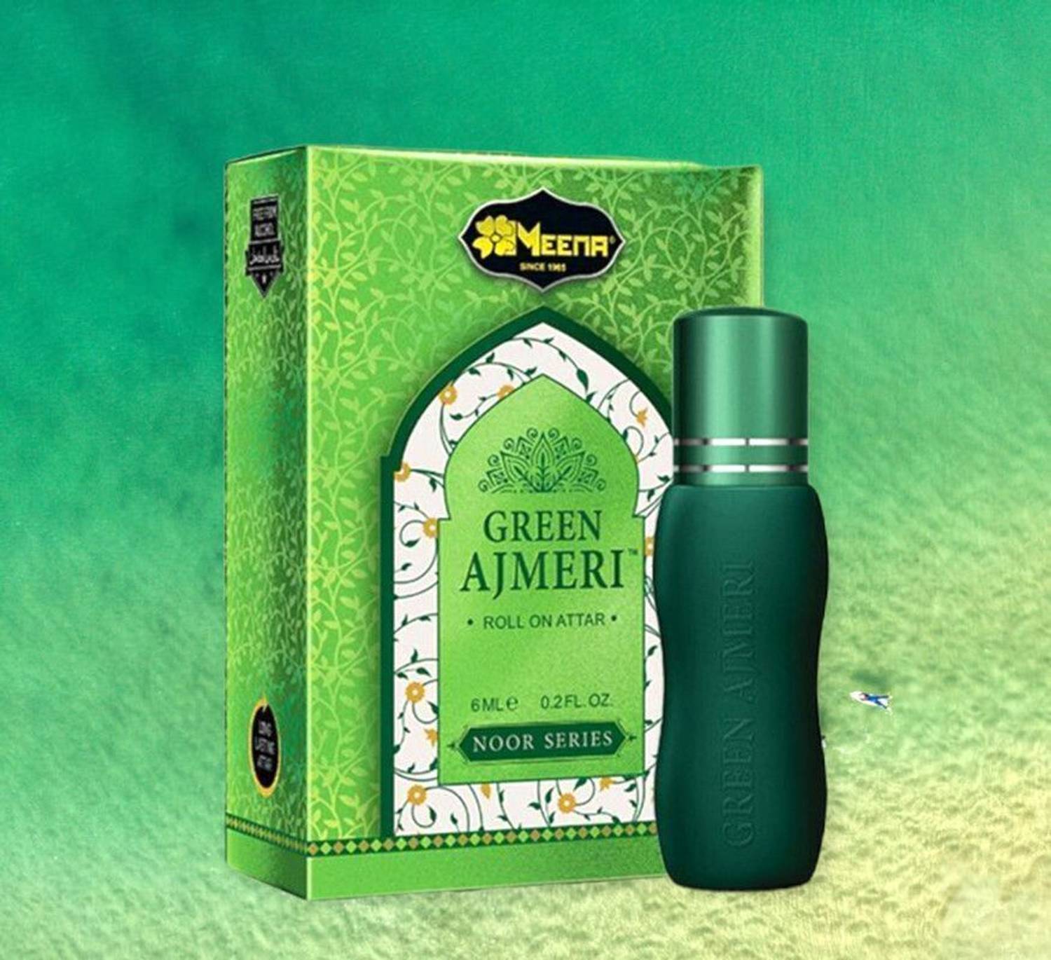 Meena Green Ajmeri Floral Attar Pack of 1 - Image 1