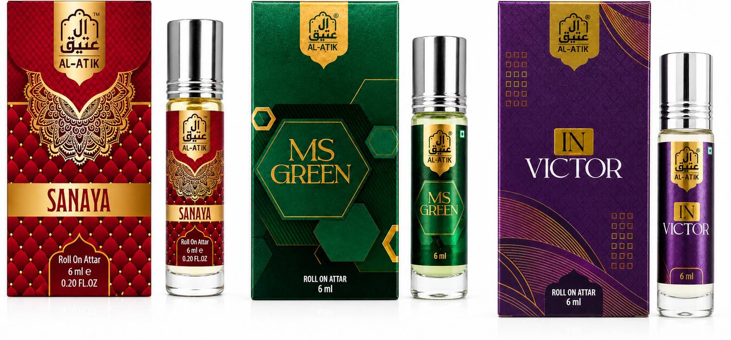 AL-ATIK SANAYA,MS GREEN & IN VICTOR Floral Attar