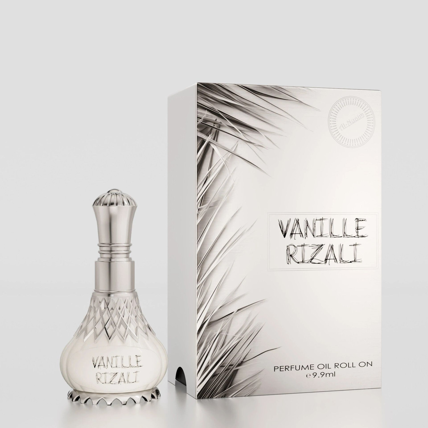 Image of Al-Nuaim Vaniller Rizali Attar Roll On For Men & Women - 9.9ml | Alcohol-Free Floral Attar