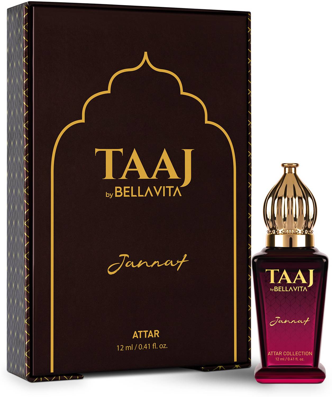 BELLAVITA TAAJ Jannat 12 ml Attar - Image 1