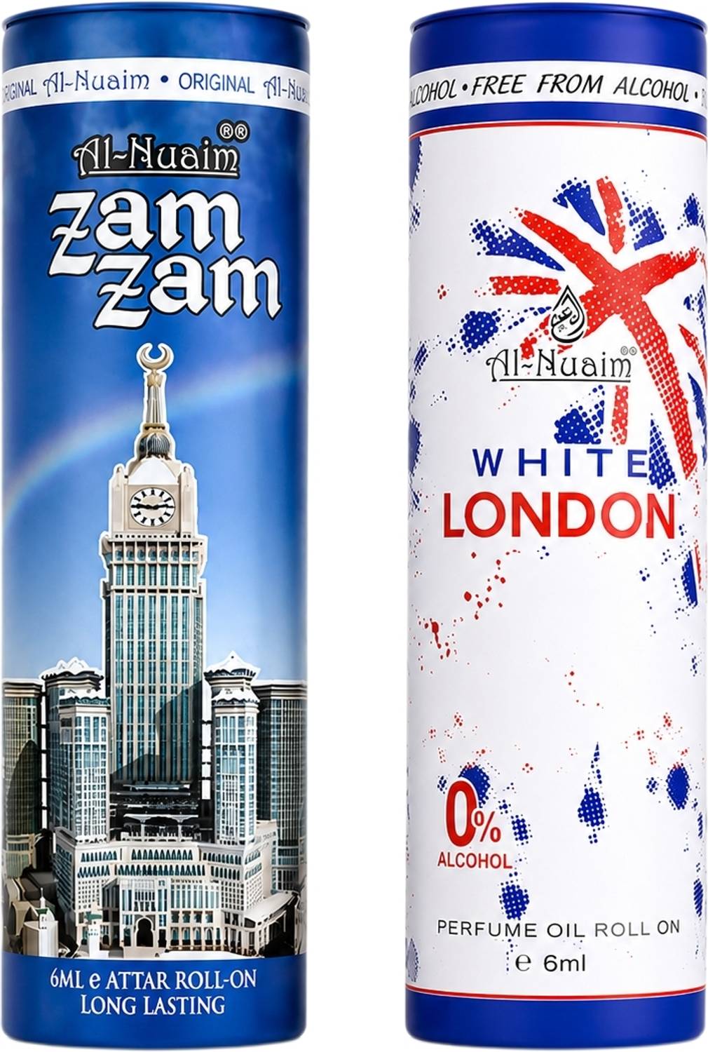 Al-Nuaim White London & Zam Zam Attar Oil Roll On - Image 1