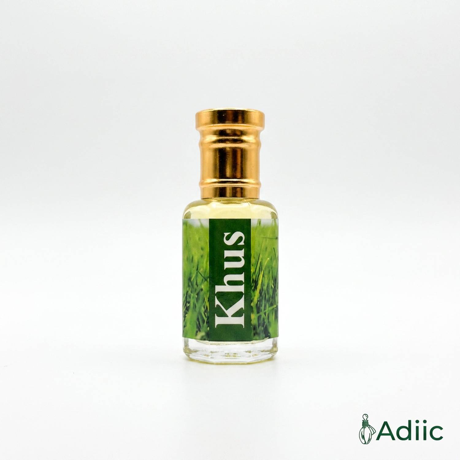 adiic Khus Attar Alcohol Free Long Lasting Premium Natural Fragrance Roll-On Herbal Attar