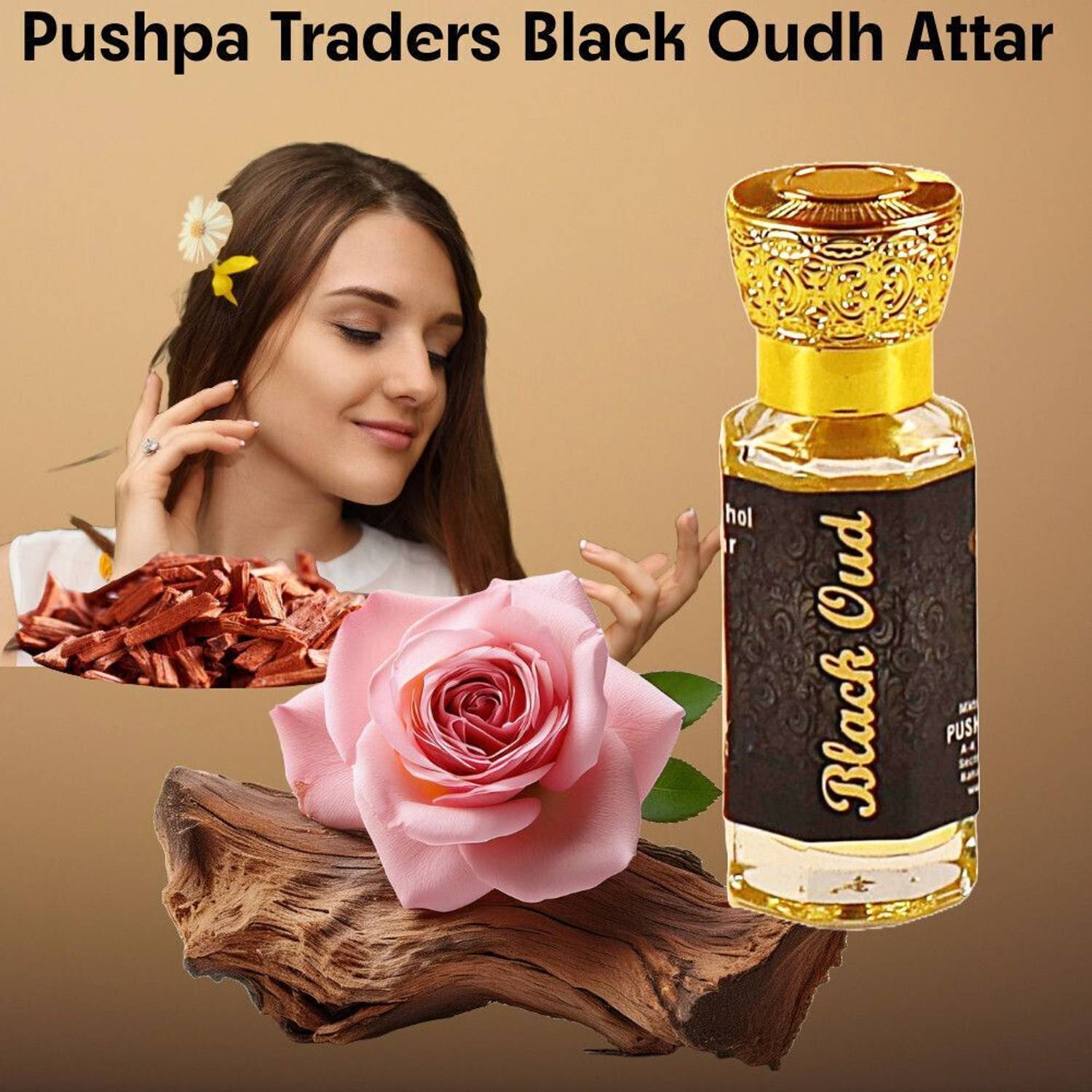 loozer Black oud-12-ml Floral Attar - Image 3