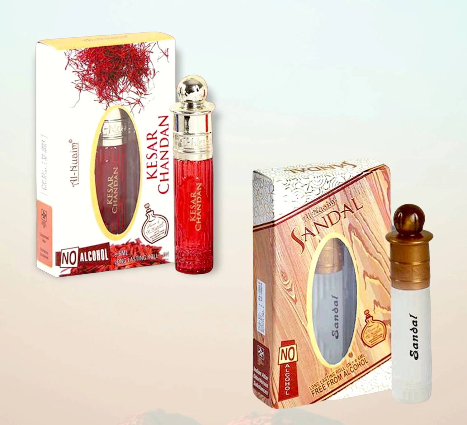 Al-Nuaim KESAR CHANDAN & SANDAL COMBO (PACK OF 2) Floral Attar