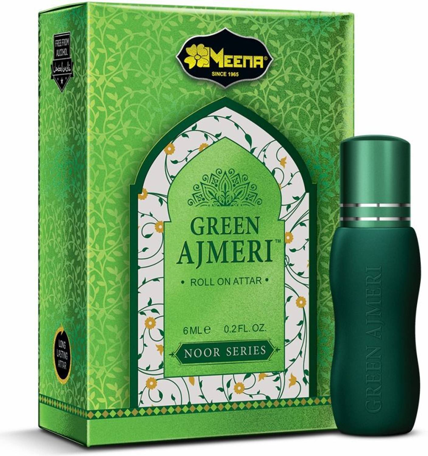 Meena Green Ajmeri Floral Attar Pack of 1 - Image 2
