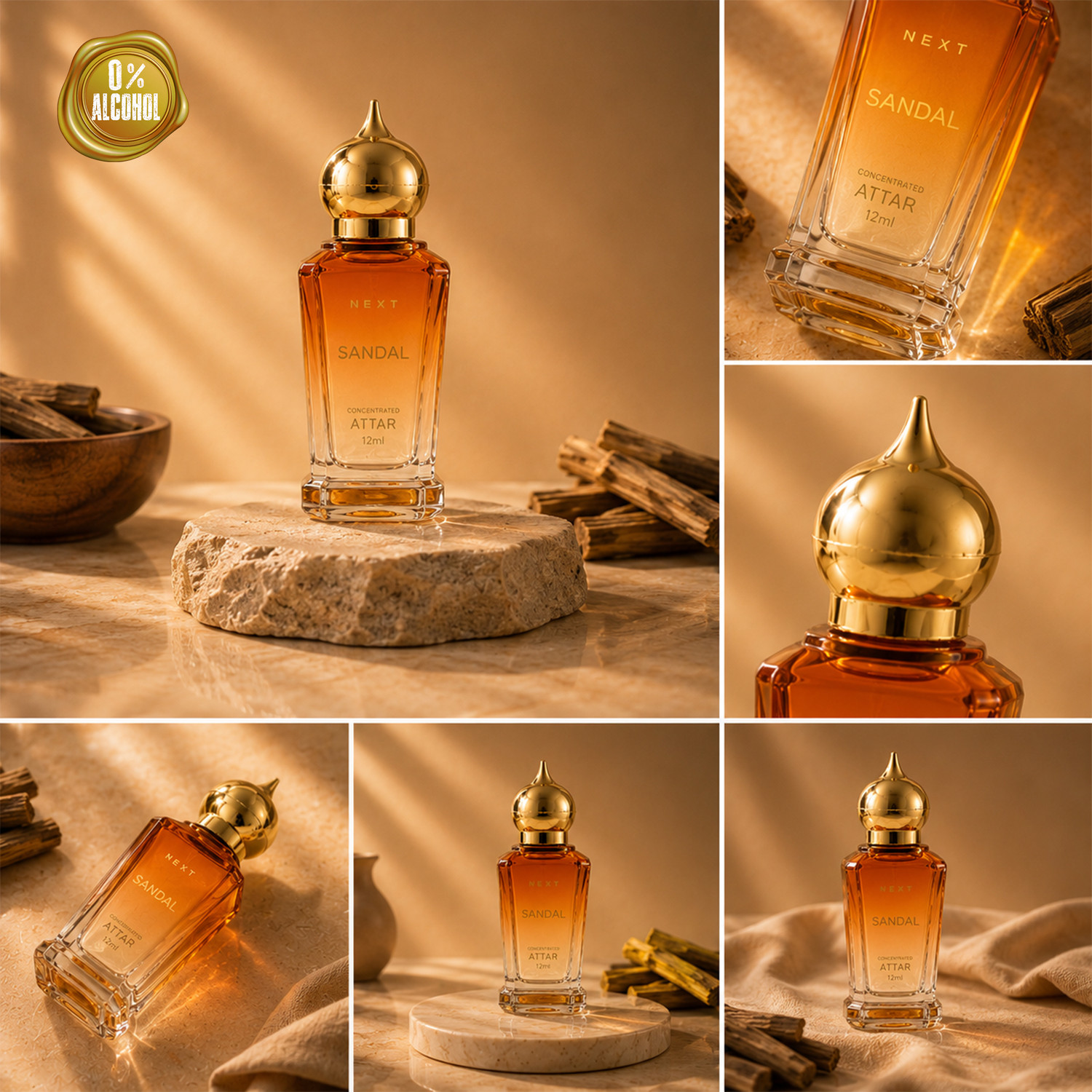 Image of Next Care Sandal Attar Long Lasting | Non Alcohlic Floral Attar