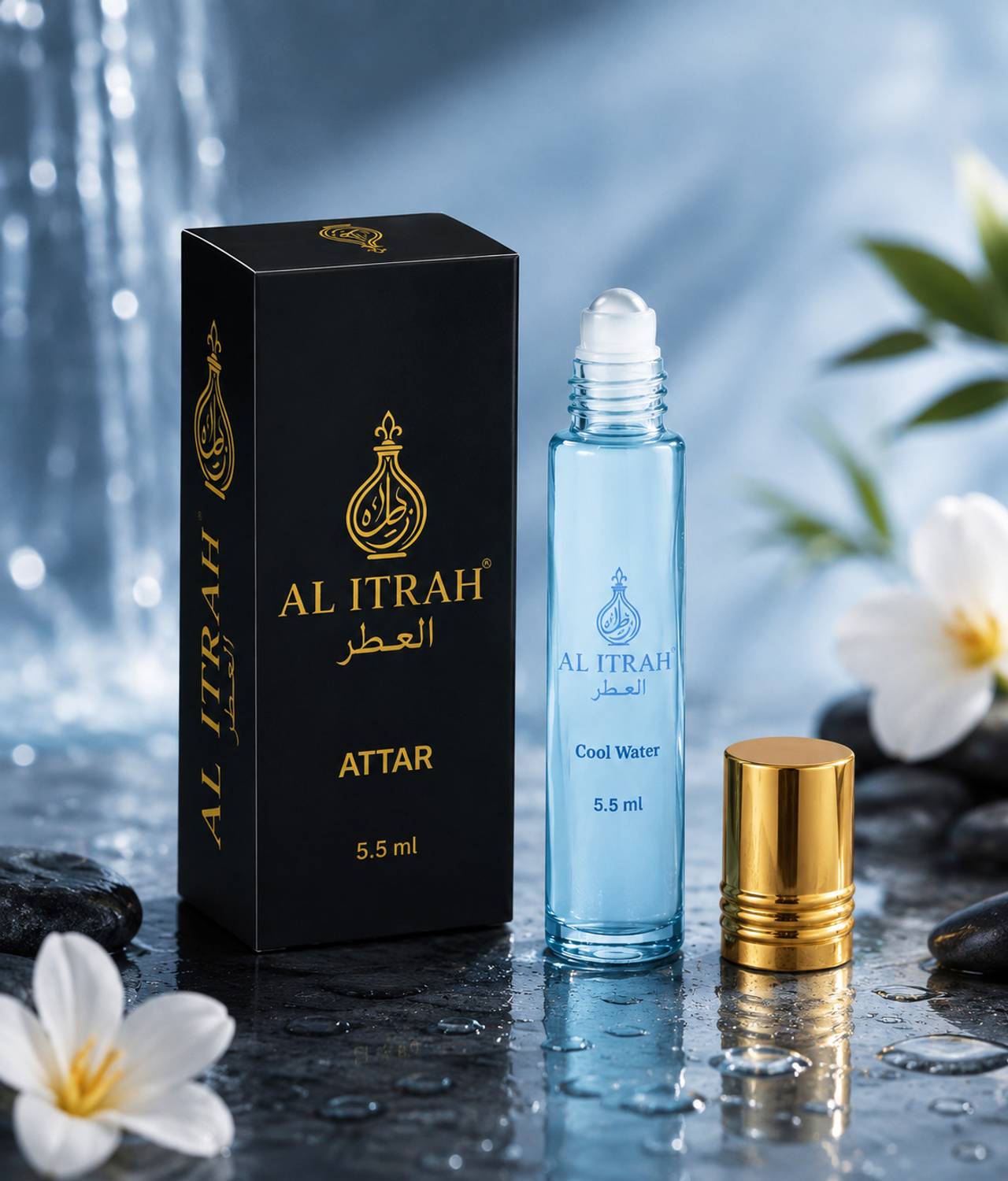 AL ITRAH Cool Water Attar for Men - Image 2