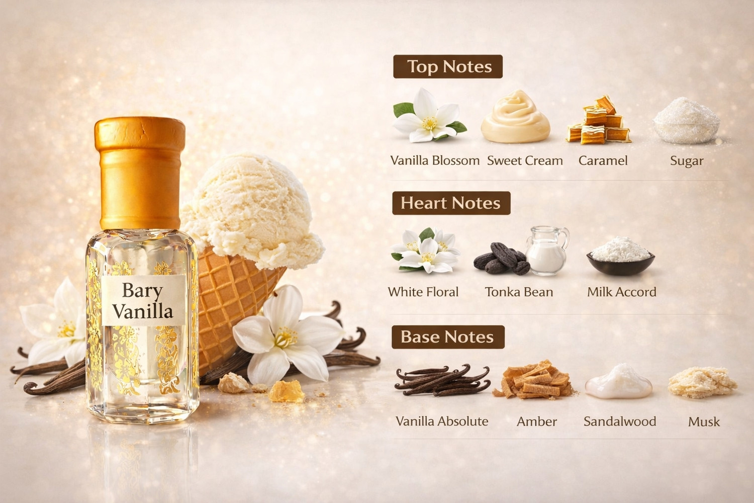 Image of Easteria perfume Vanilla Floral Attar