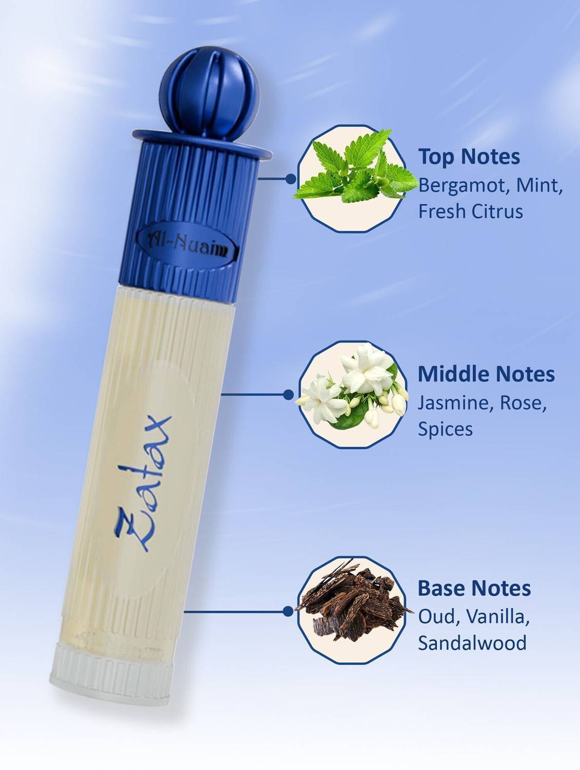 Al-Nuaim Silver Series Zatax 6ml Floral Attar - Image 3