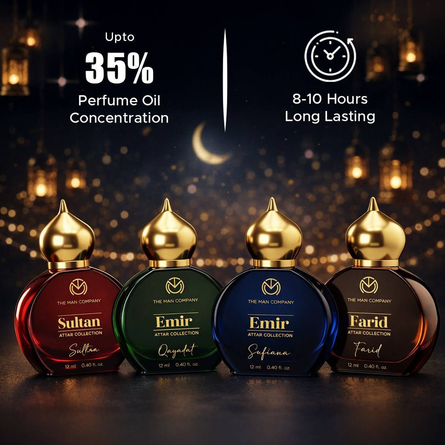THE MAN COMPANY Attar Gift Set Pack of 4 · 12 ml (48 ml total) - Image 3