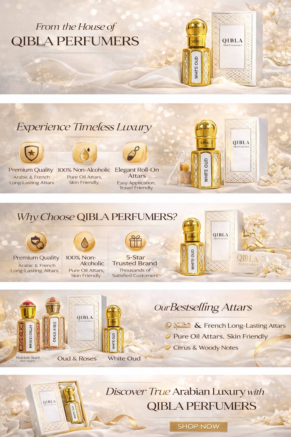 Qibla QP White Oud Floral Attar - Image 4