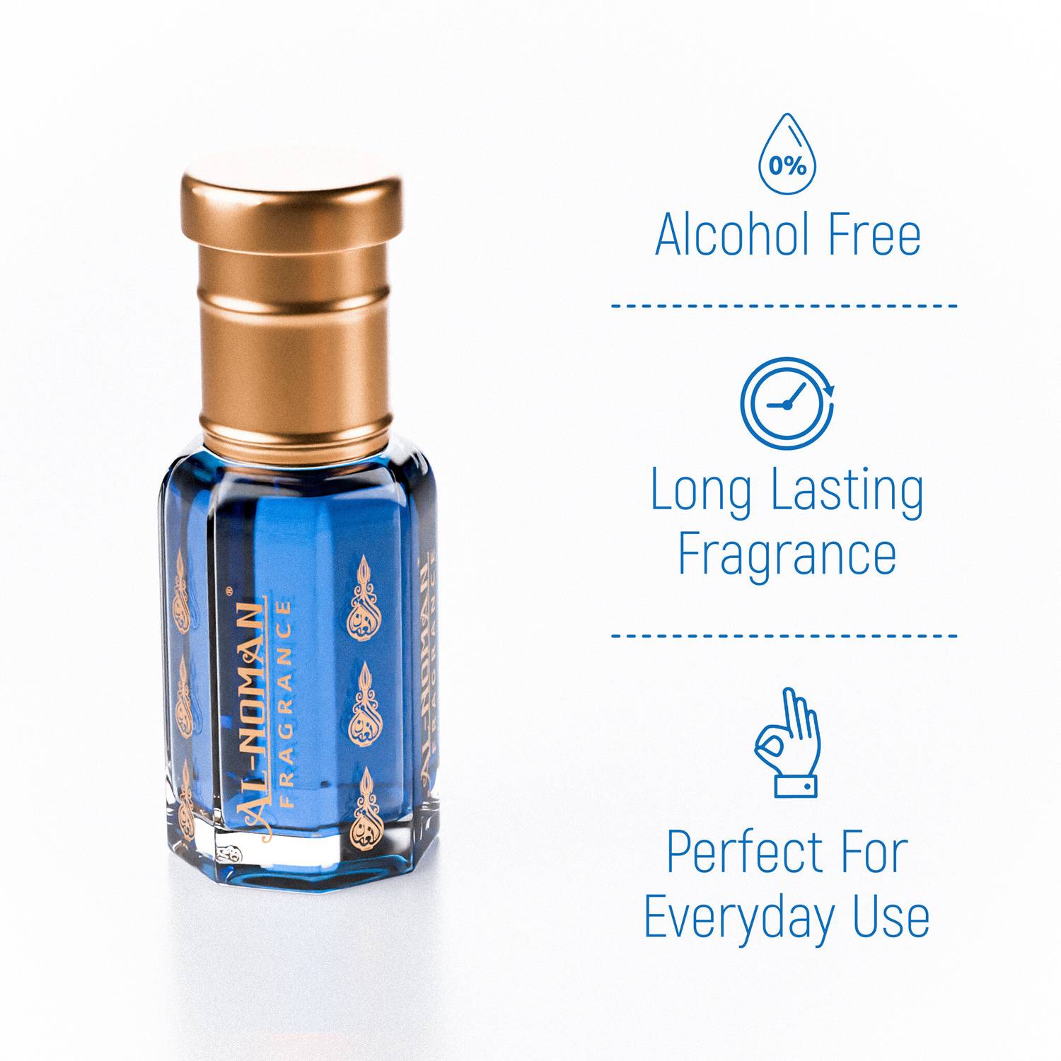 AL NOMAN FRAGRANCES Blue Aqua Floral Attar - Image 3