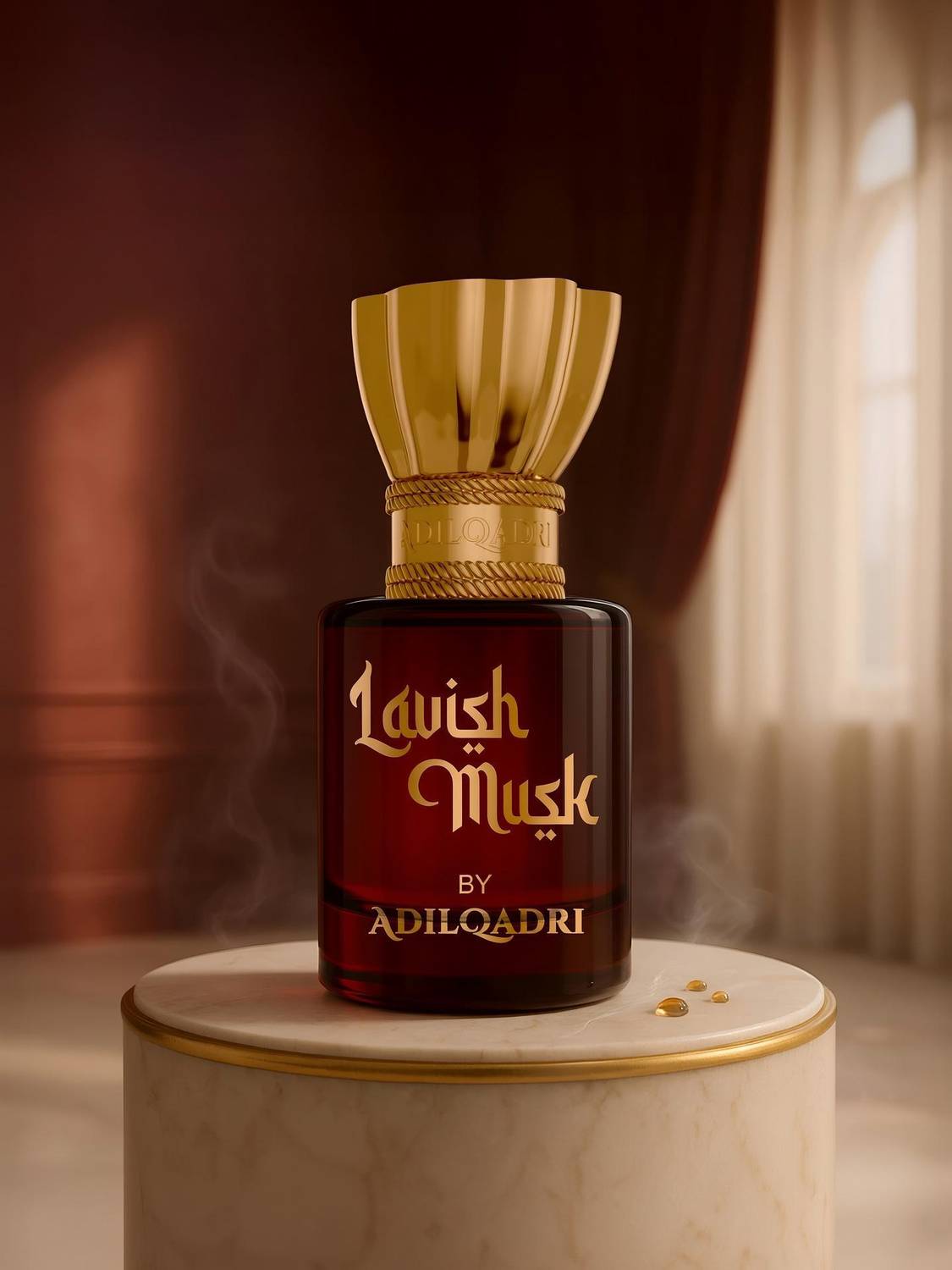 Adilqadri Lavish Musk Attar | Musky | Unisex Non-Alcoholic Roll-On Attar 5.5 ML Floral Attar