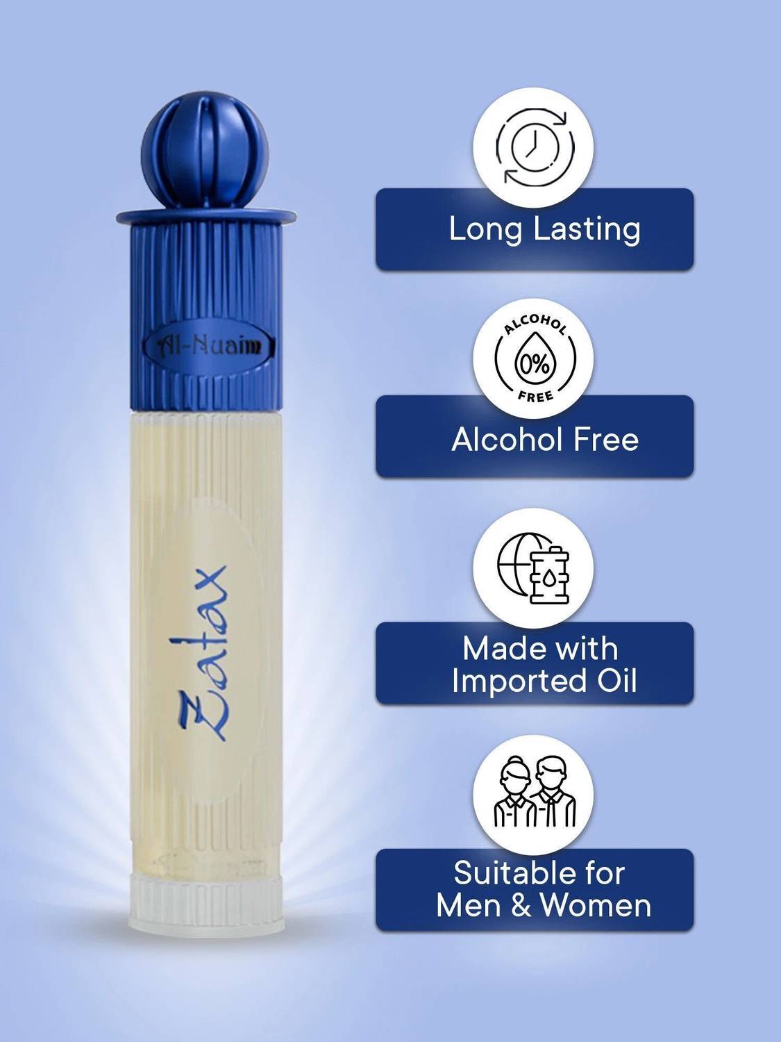 Al-Nuaim Silver Series Zatax 6ml Floral Attar - Image 4