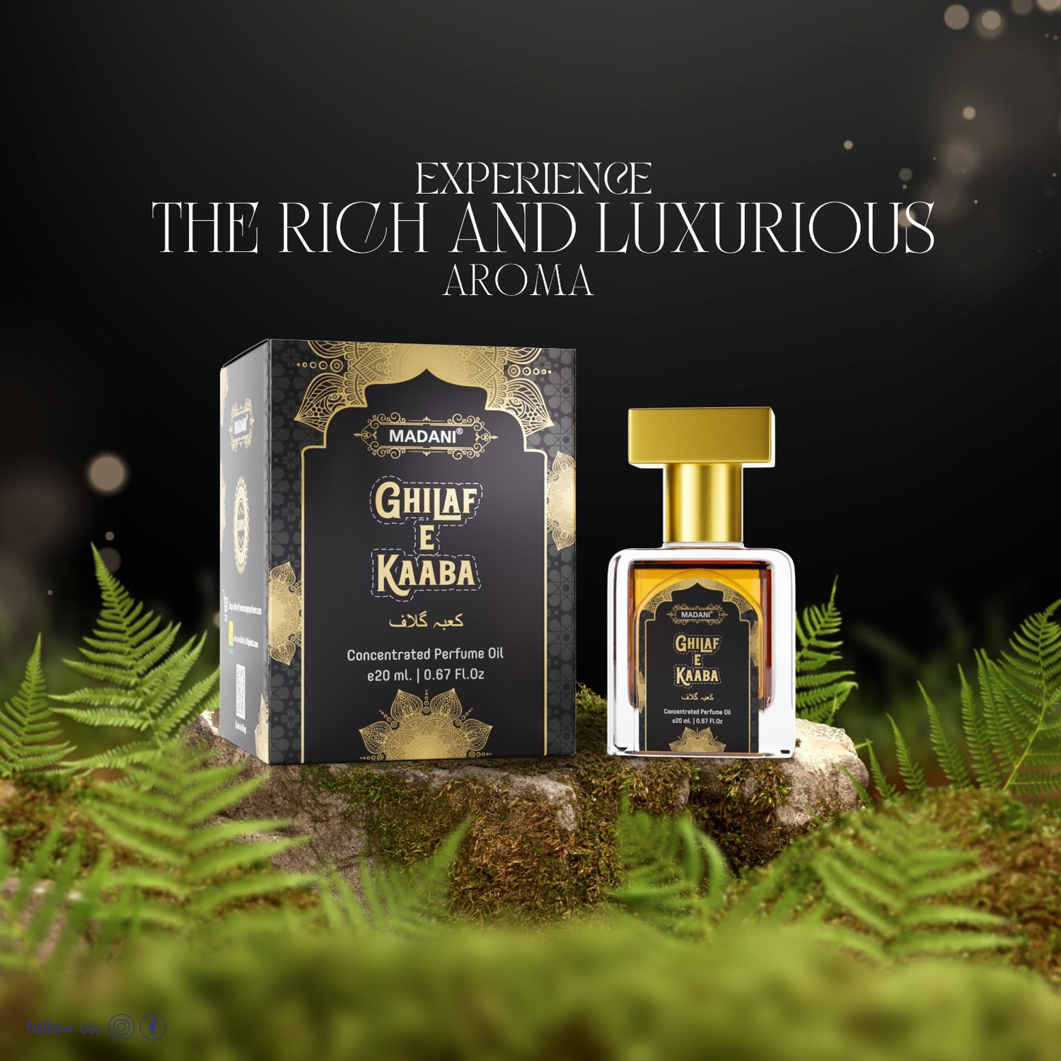 Image of Madani Gilaf E Kaba Attar 24 Hours Long Lasting and Spreading Herbal Attar