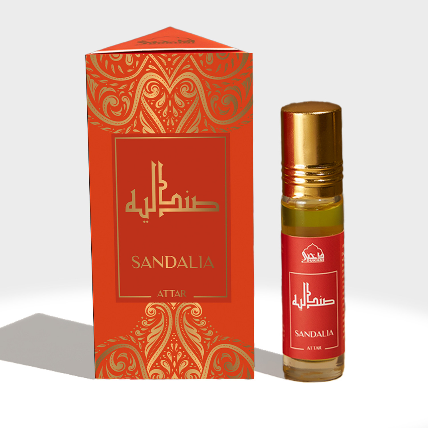 Image of Dukhni Sandalia Attar Oil - 6ml | real chandan perfume oil for men and women Floral Attar