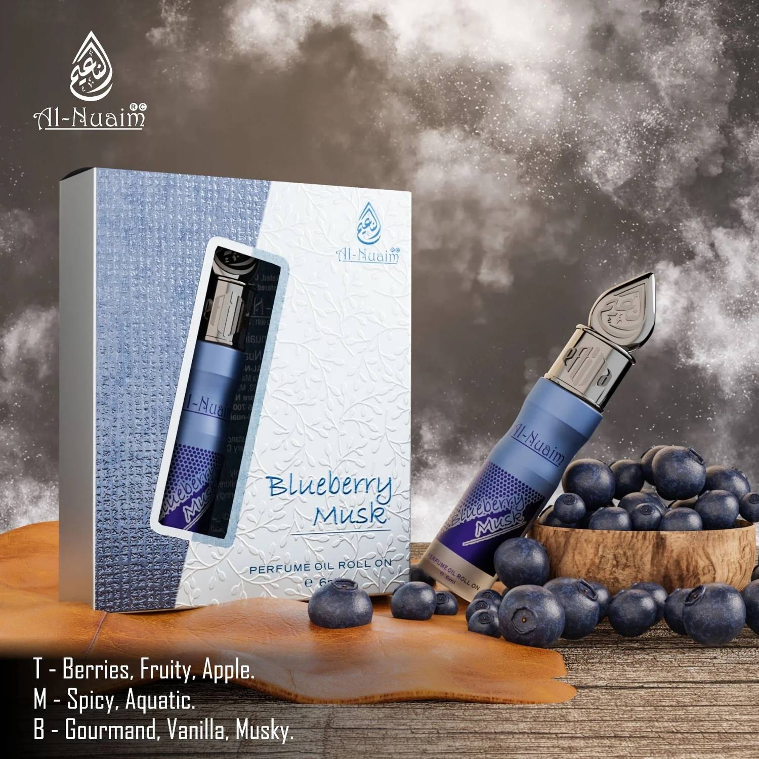 Al Nuaim Blueberry Musk Floral Attar