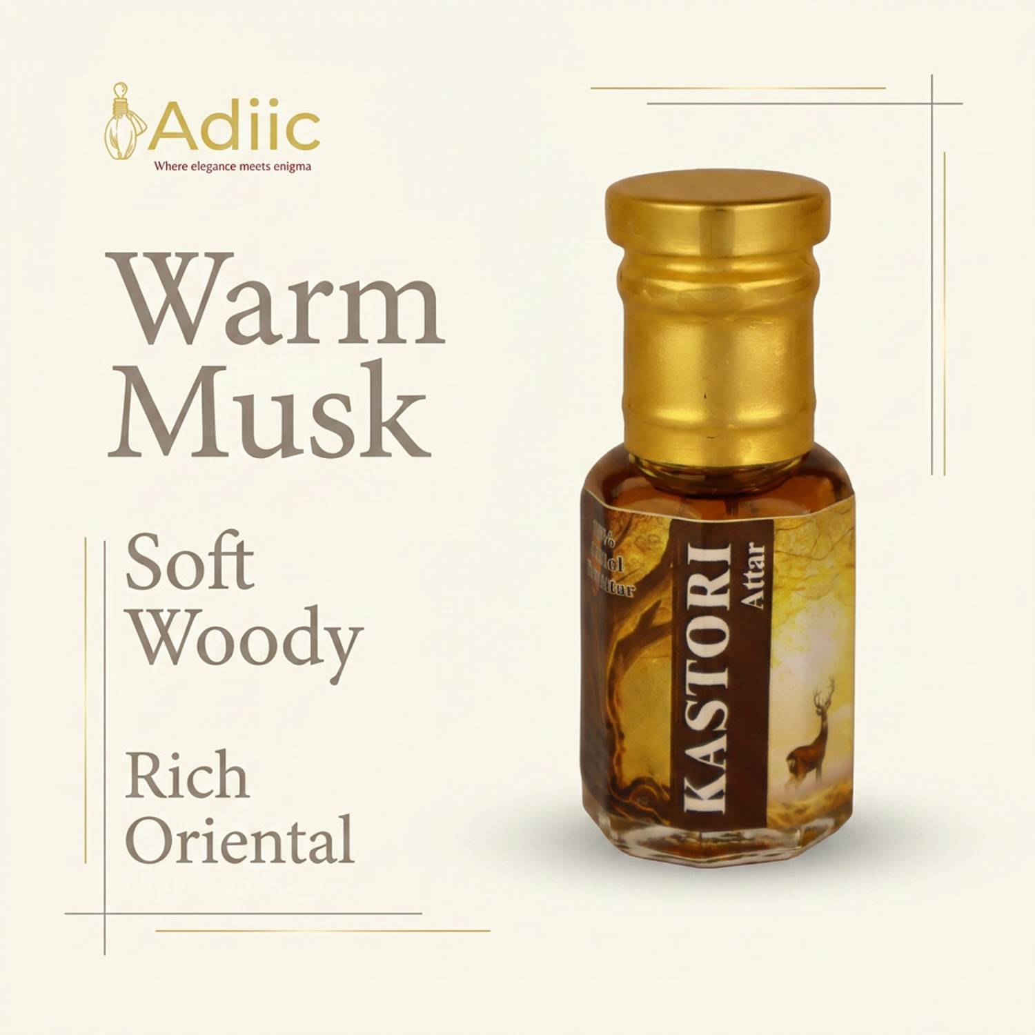 adiic Kastori Attar Alcohol Free Roll-On Perfume - Image 2