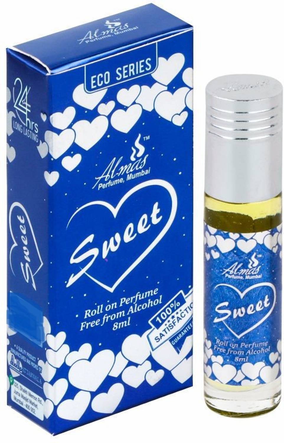 Almas Brand 100% Original (Sweet) Great Fragrance Long-Lasting (Unisex) 8Ml Floral Attar