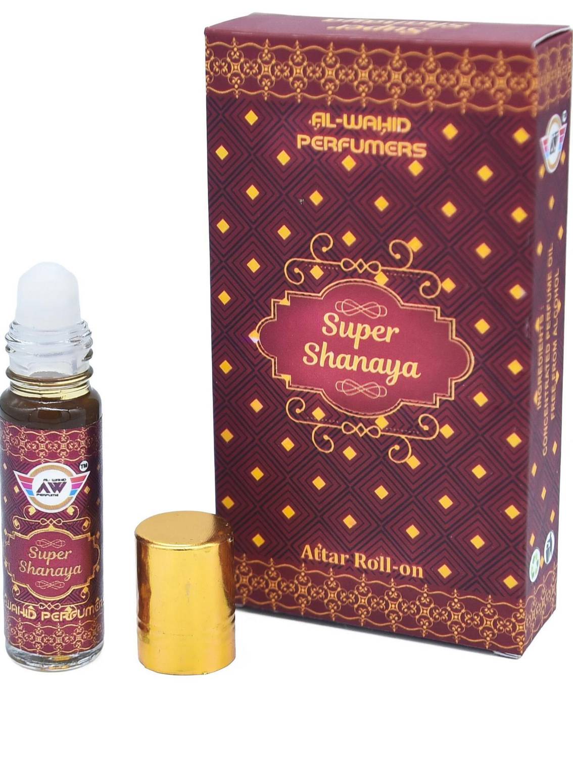 al-wahid Supper Shanaya Premium Attar| Unisex Non-Alcoholic Roll-On| Floral Attar