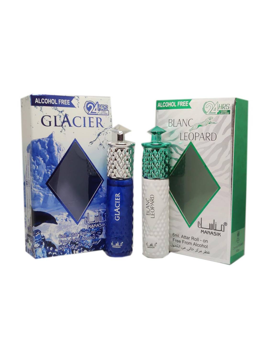 Manasik BLANC LEOPARD & GLACIER 6ml Alcohol-Free Attar - Image 1