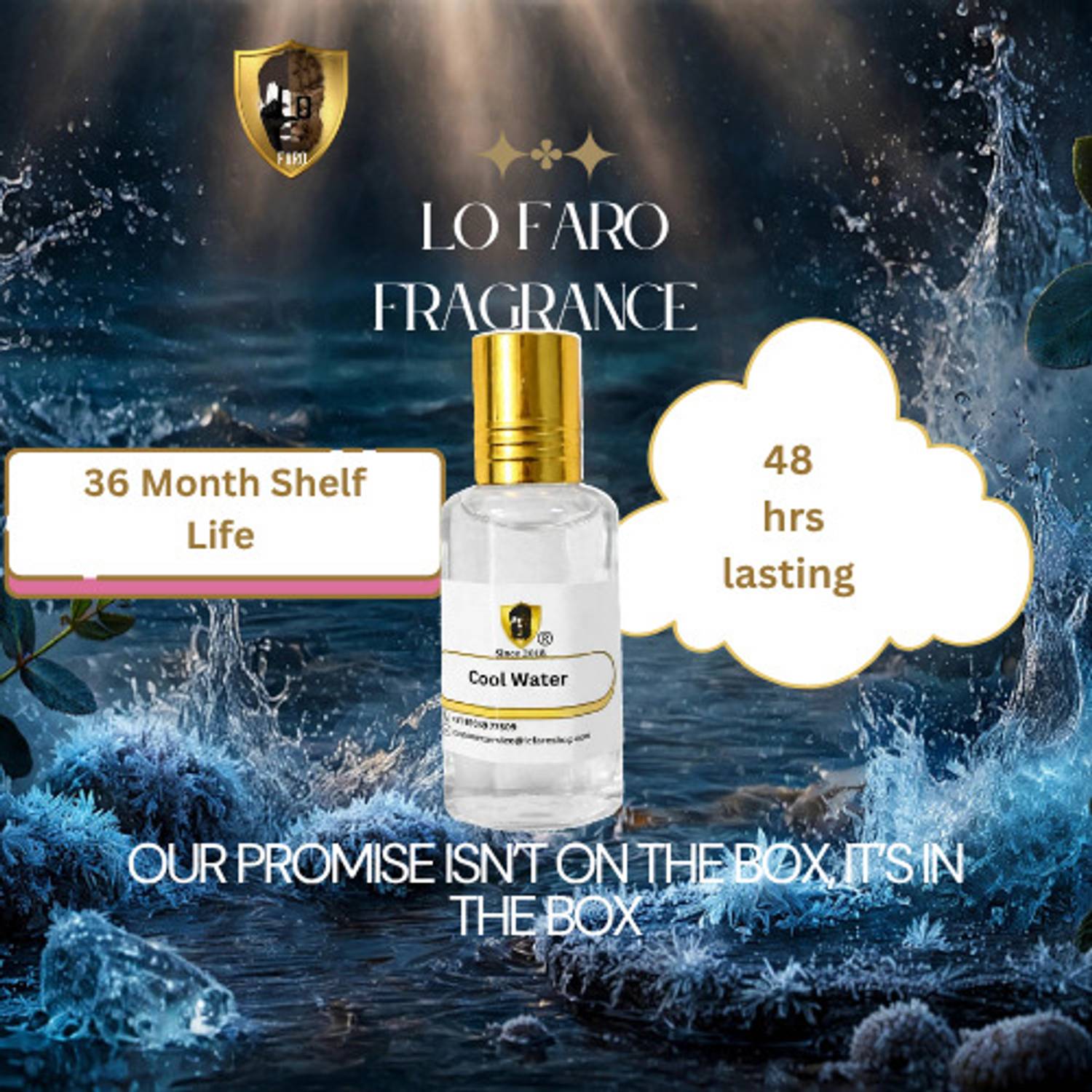 Lo Faro Cool Water Attar 12ml - Image 2