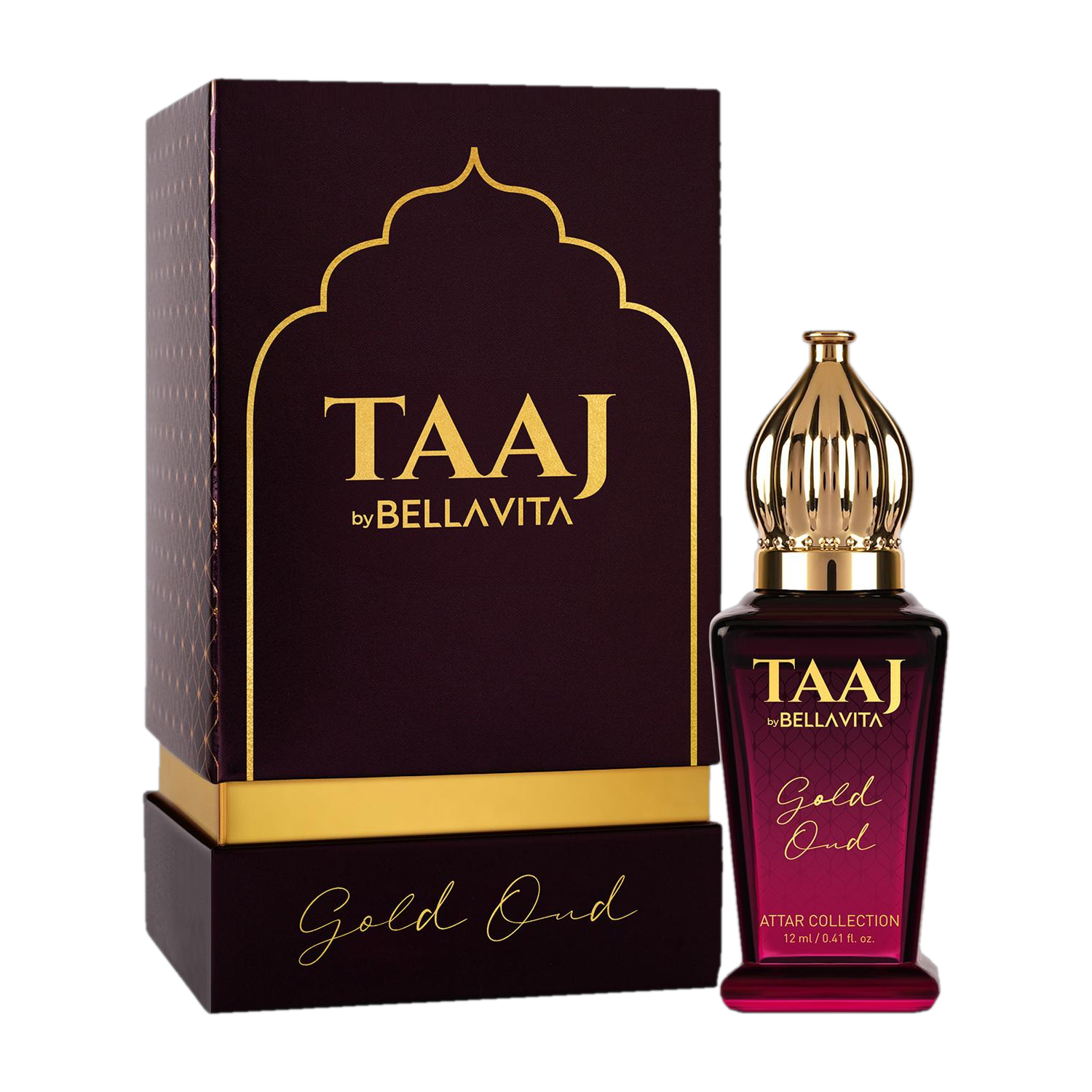 BELLAVITA TAAJ Gold Oud 12ml Attar - Image 1