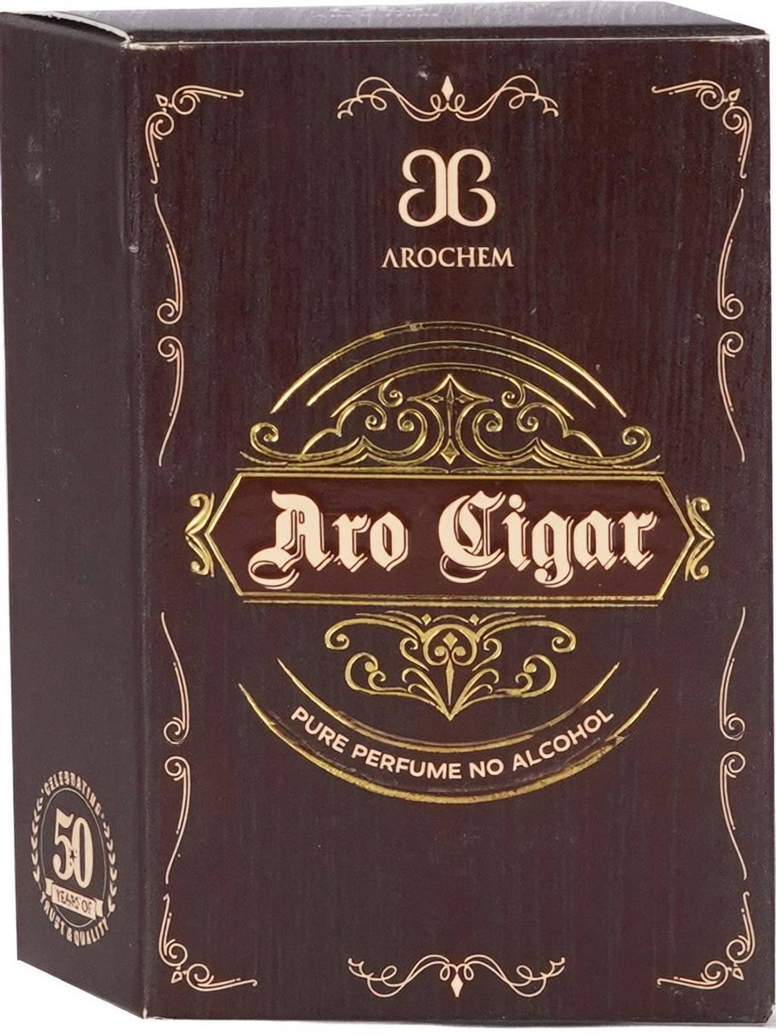 AROCHEM ARO CIGAR Attar Long Lasting Fragrance No Alcohol Pure Perfume 6ML (Pack of 1) Herbal Attar